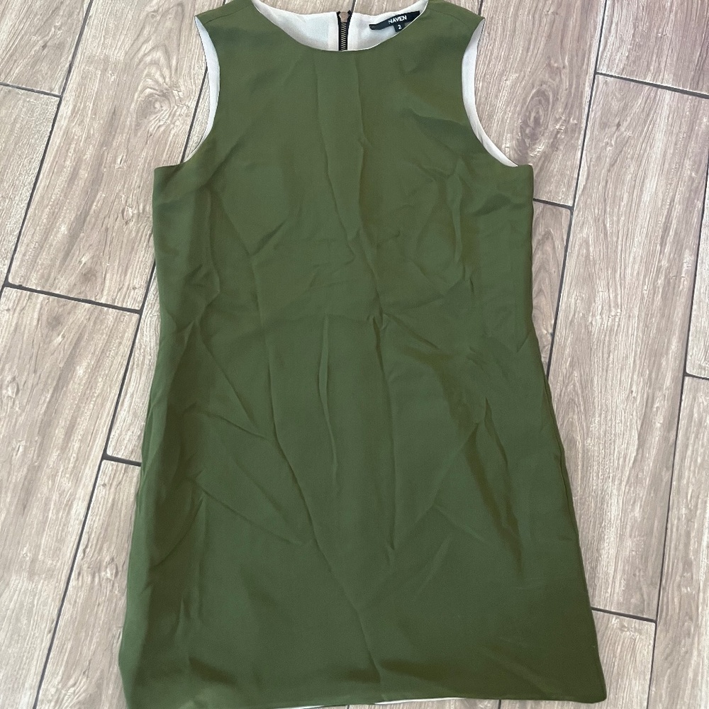 NAVEN Army Green Mini Dress